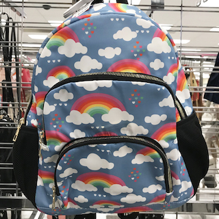 Rainbow backpack for kids