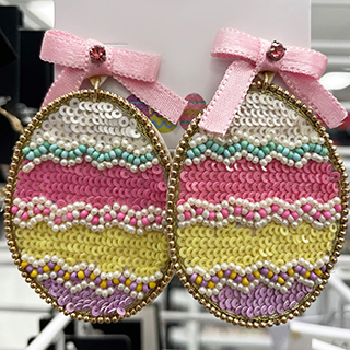 Cute beaded multicolor earrings from a dd's store