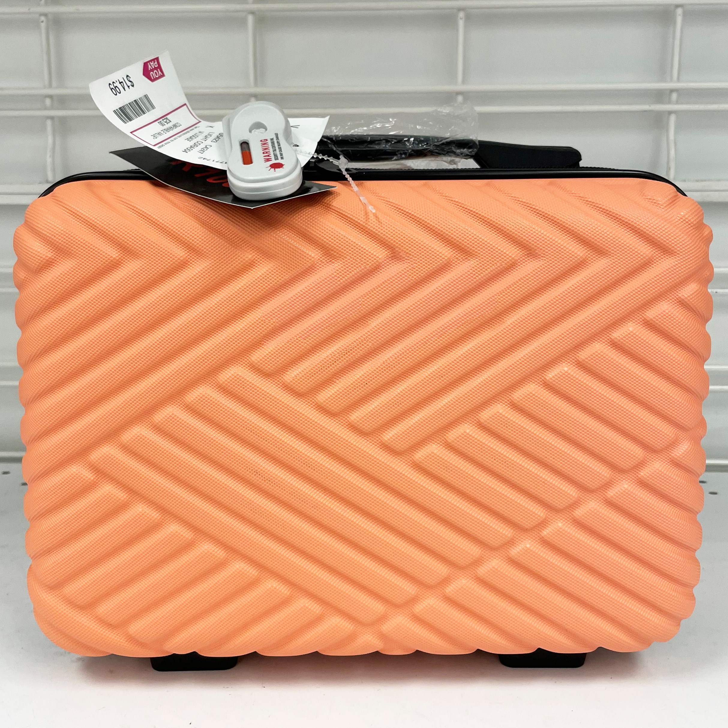 Low price, high quality tangerine color carrying case from dd's discounts.